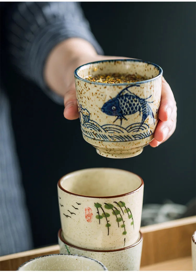 Japanese Retro Style Ceramic 180ML Teacup