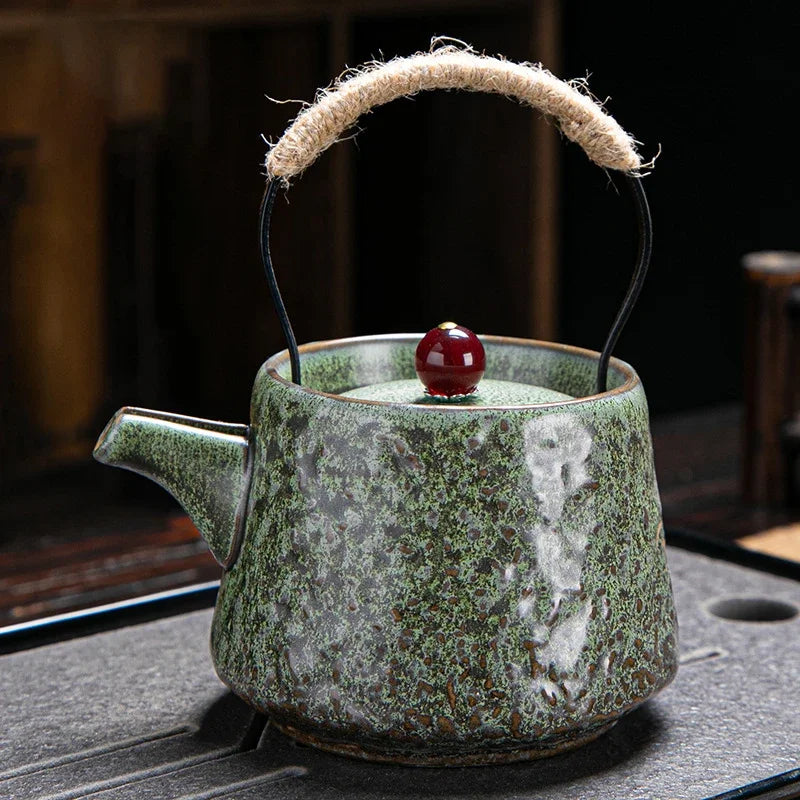 Ceramic Retro Stone Lifting Pot Household - Handmade