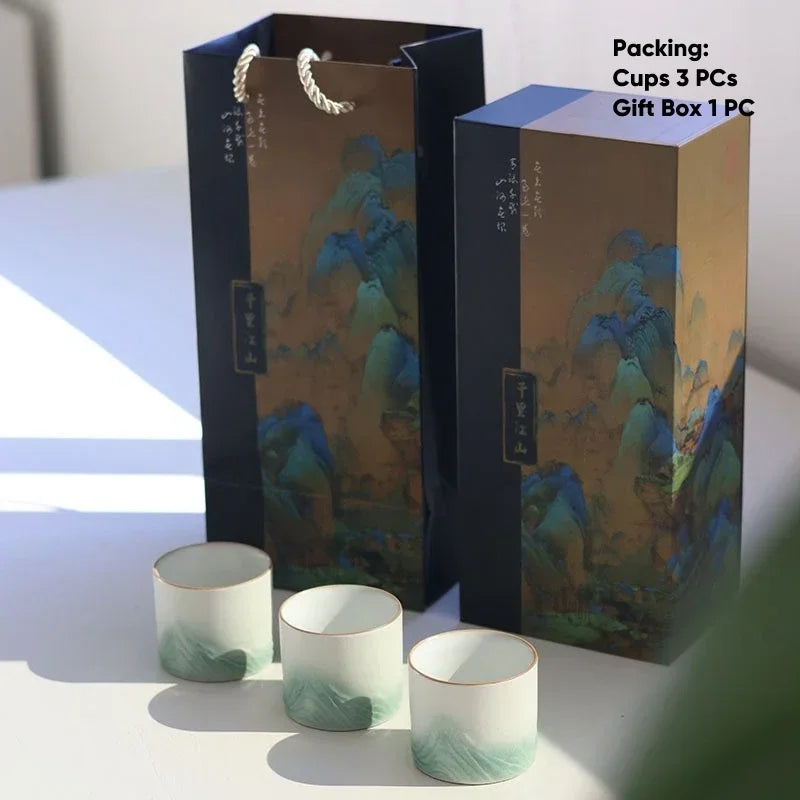Summit Ceramic 'Espresso' Tea Cup Gift Set
