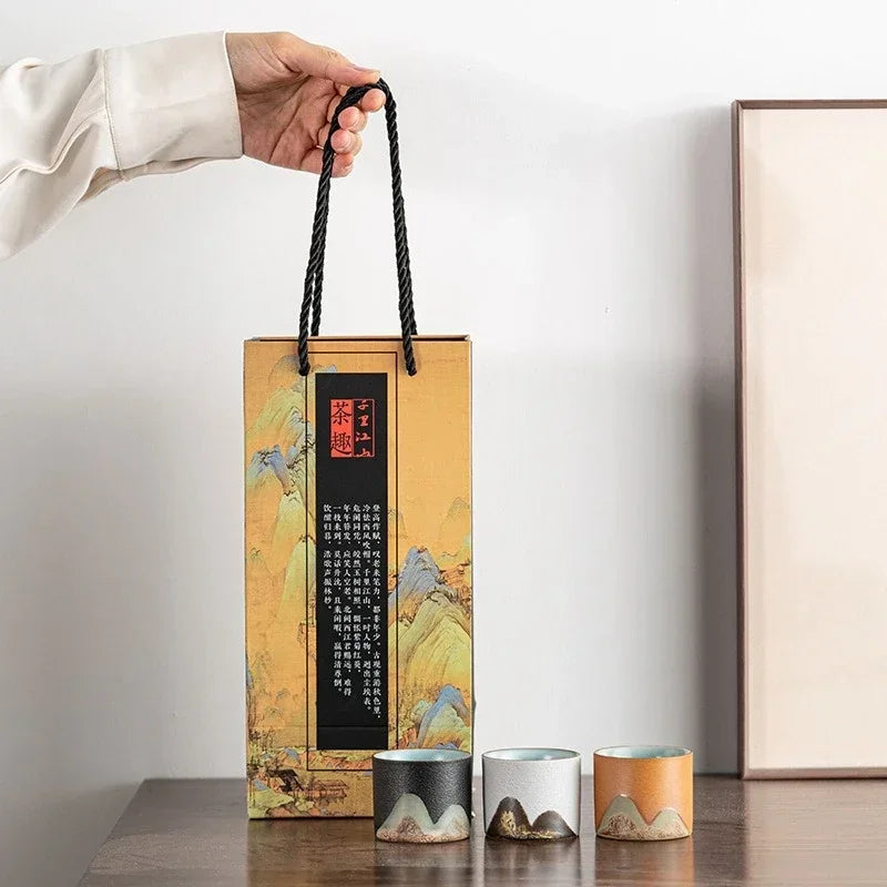 Summit Ceramic 'Espresso' Tea Cup Gift Set