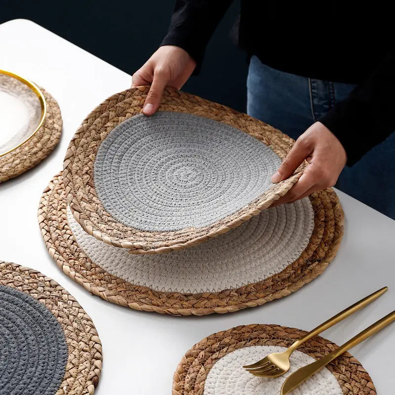 Japanese-Style Table Mat - Hand Woven