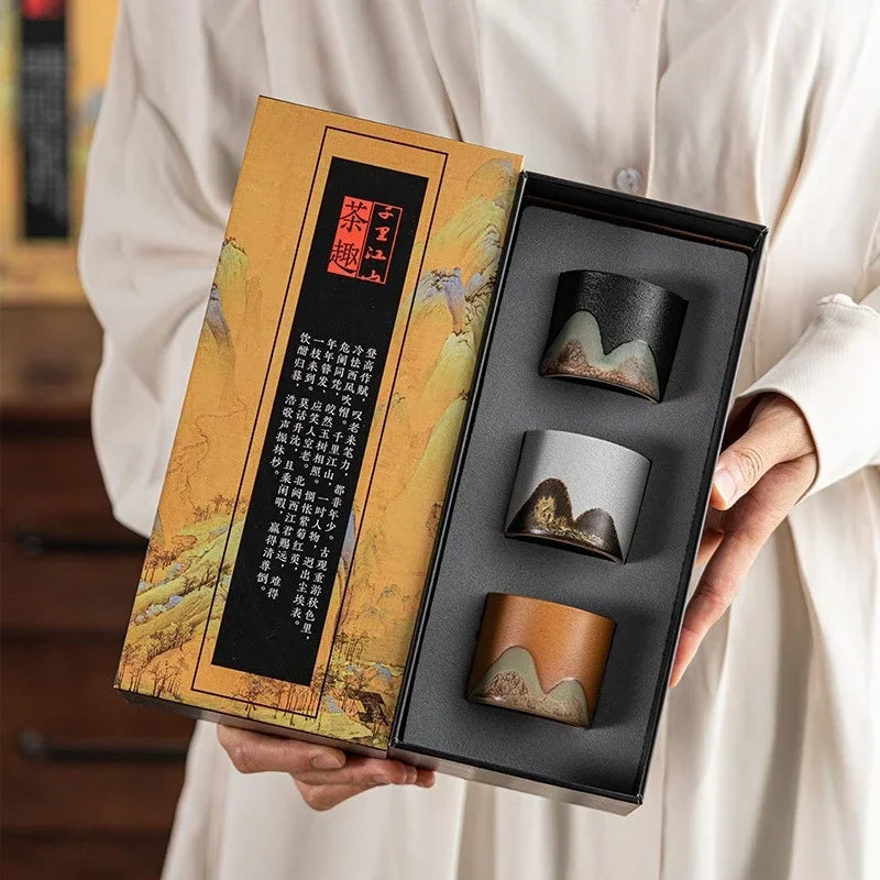 Summit Ceramic 'Espresso' Tea Cup Gift Set