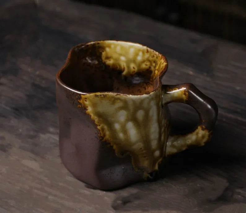 Kiln Baked Japanese Retro Simple Stoneware 300ML Coffee Cup