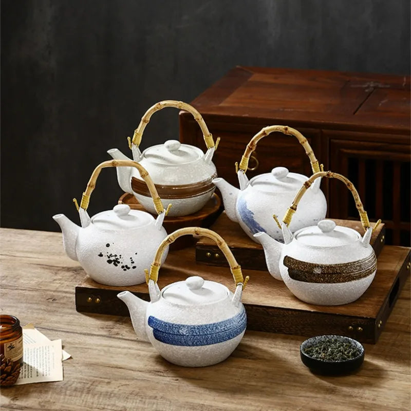 Retro Ceramic Teapot with Handle