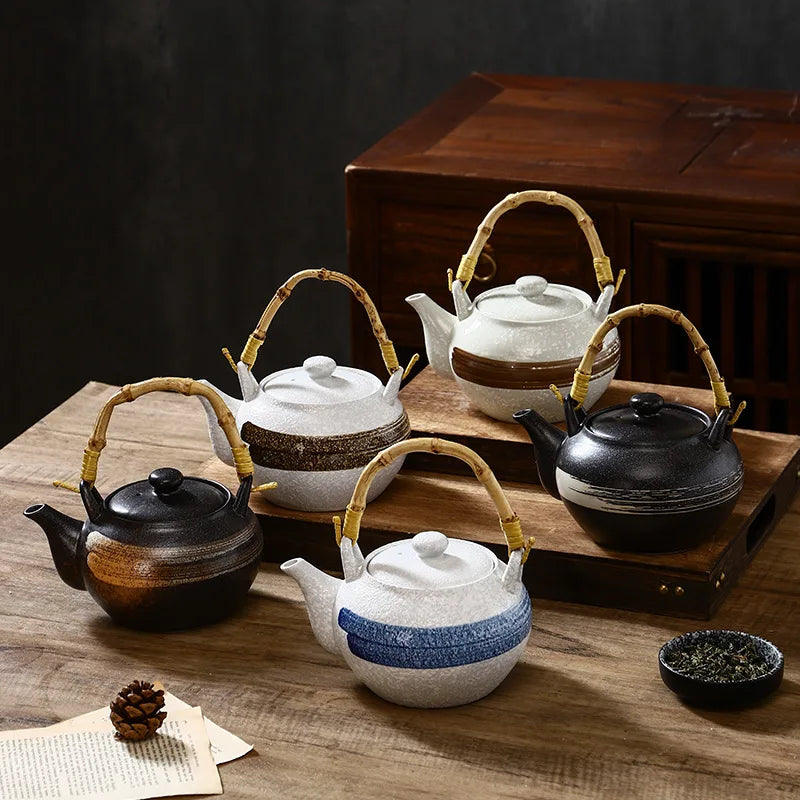 Retro Ceramic Teapot with Handle
