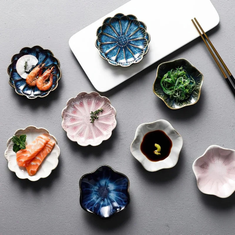 Ceramic Flower Porcelain Saucer Plate (Small)