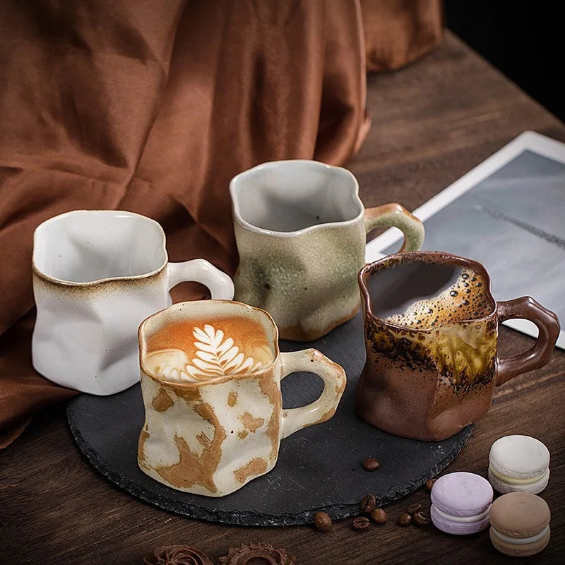 Kiln Baked Japanese Retro Simple Stoneware 300ML Coffee Cup