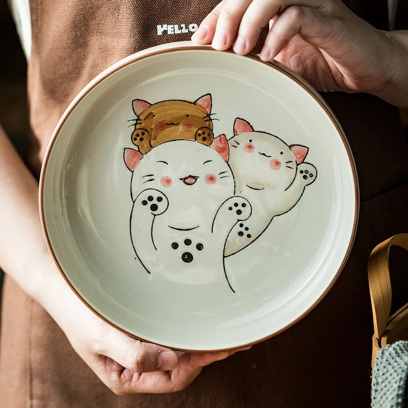 Ceramic Creative Serving Deep Plate - 8 Inches