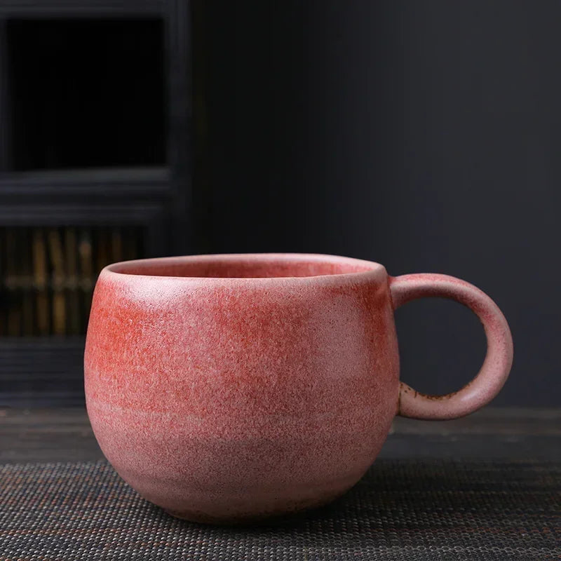 Kiln Baked Japanese Retro 500ML Wide Coffee Cup