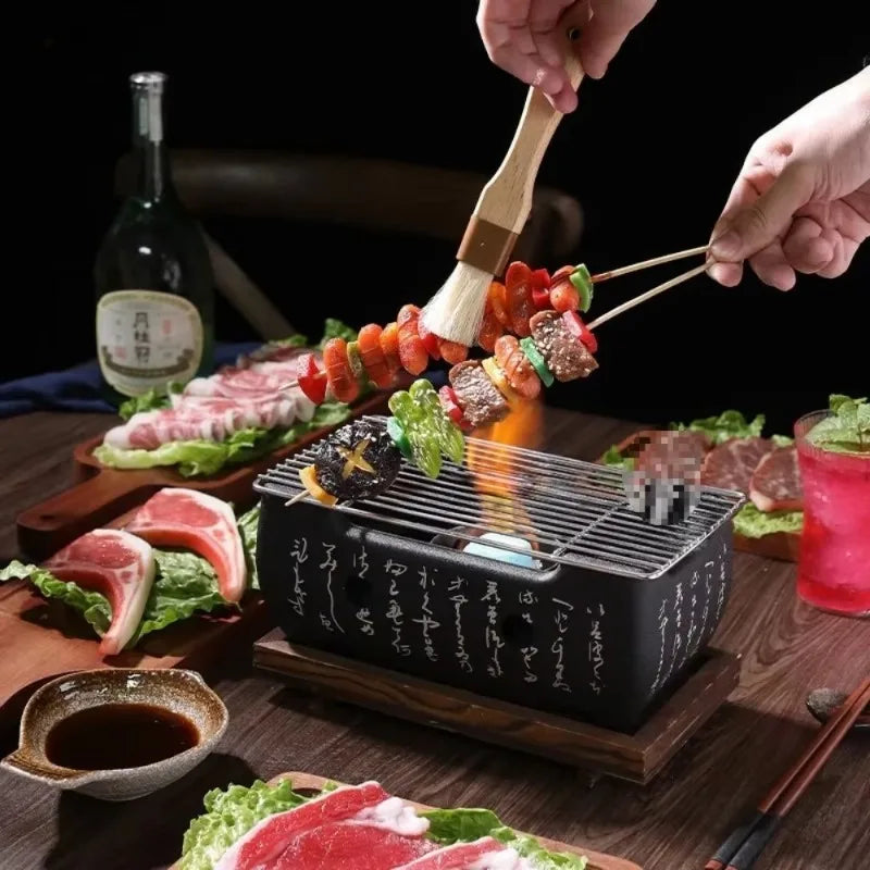 Japanese Cuisine Charcoal Barbecue Grill Stove - Grey